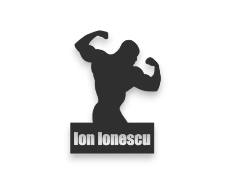 🏆 Artă 2D – Trofeu Body Builder