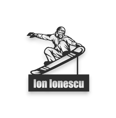 🏆 Artă 2D – Trofeu Snowboard