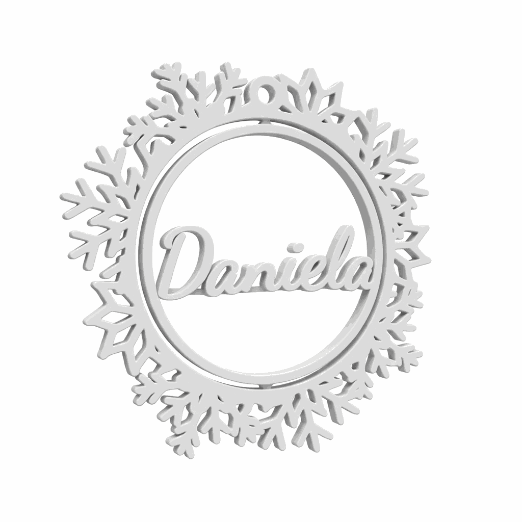 Ornamente de Crăciun printate 3D - rotative, personalizate cu nume