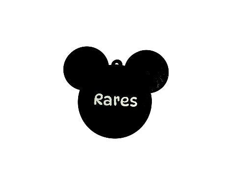 Ornamente de Crăciun printate 3D - personalizate cu nume (Mickey Mouse)